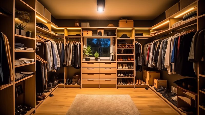 Spacious Walk-in Closet